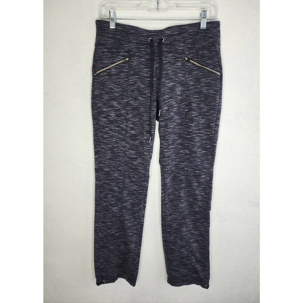 Athleta Women’s Gray Drawstring Jogger Pants Cinch Hem Zip Pockets Size Small